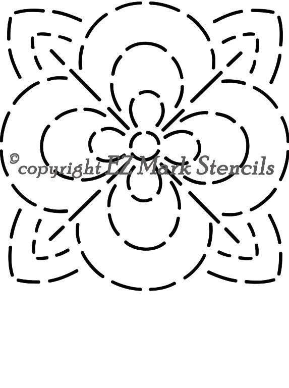 8 petal flower template
